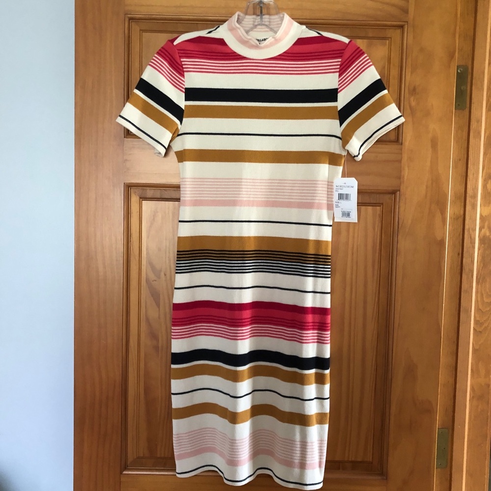 Billabong Mock Neck Ribbed Dress